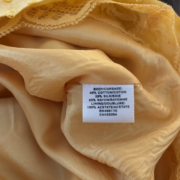 MOULINETTE SOEURS Anthropologie Yellow Polka Dot Dress - Picture 6 of 6